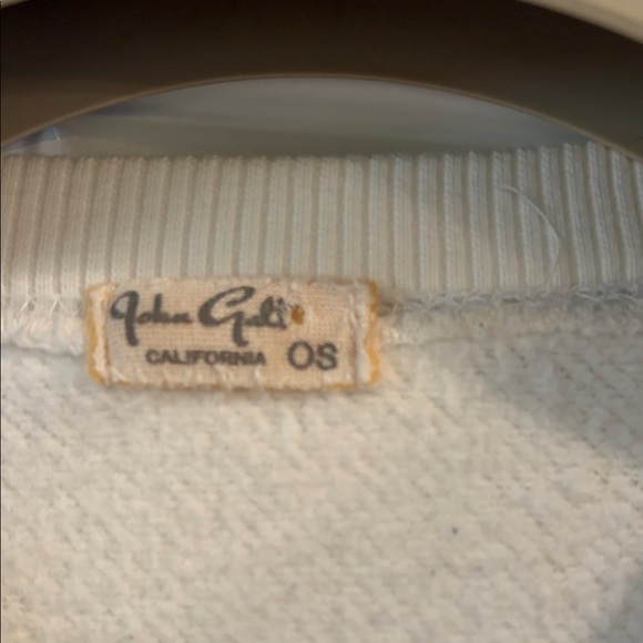 Brandy Melville Cream USA Crew Neck Sweater - Picture 4 of 7